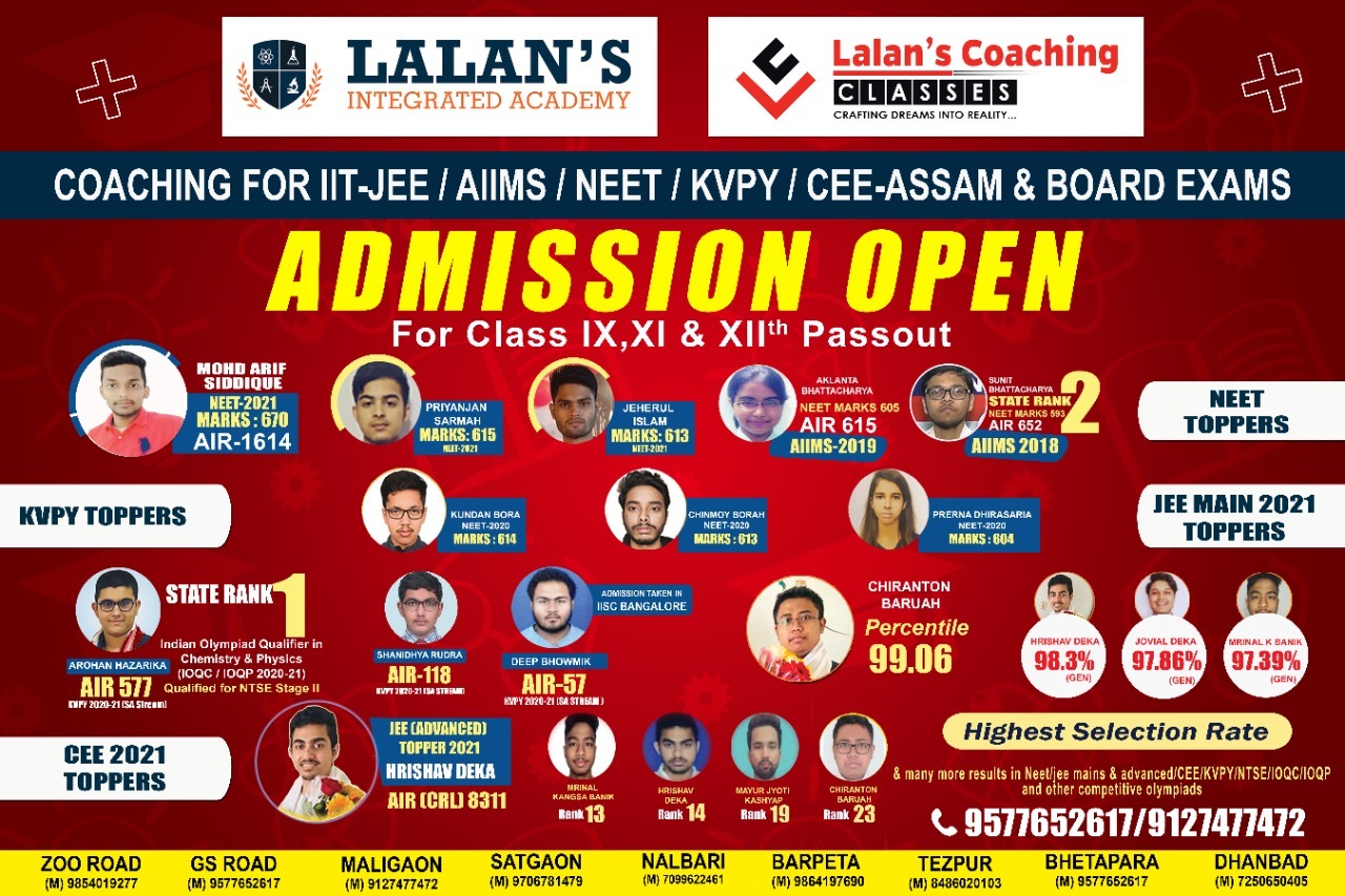 Admission Open for batch 2022