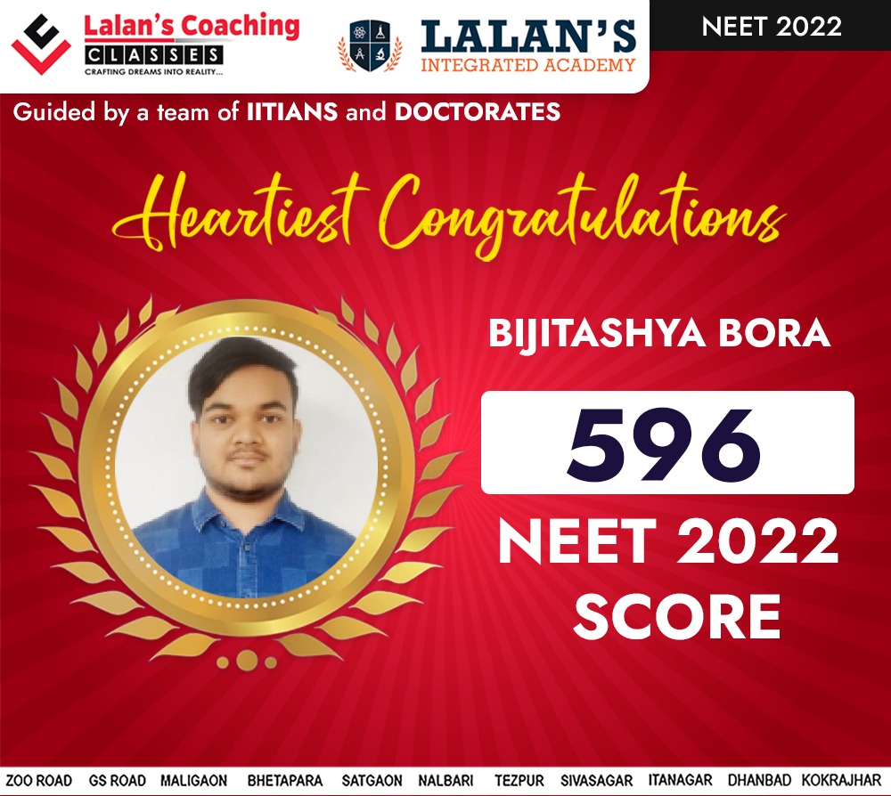 Coaching Results 2022 - Lalans performer in NEET 2022