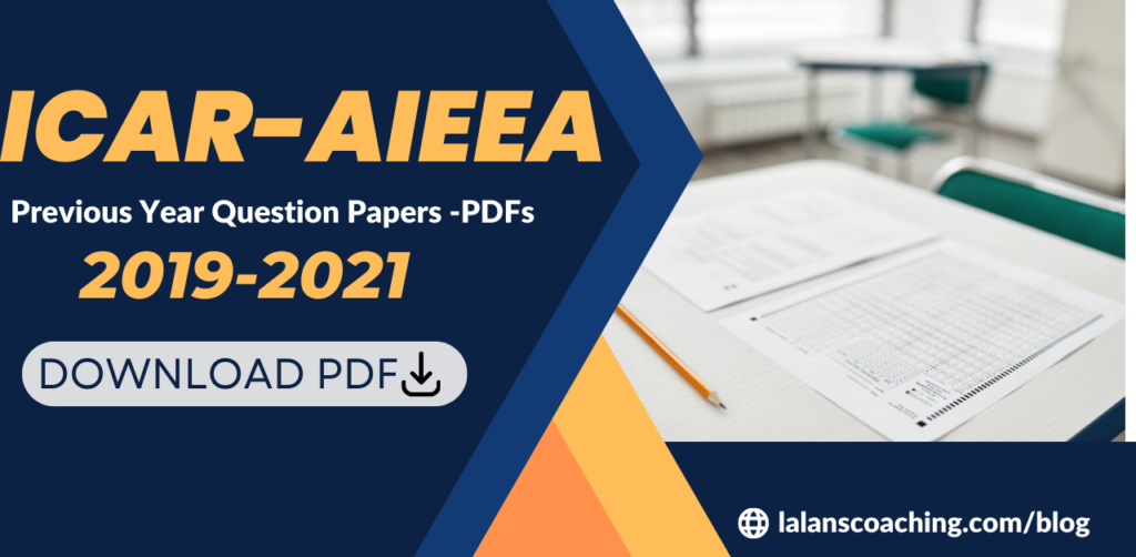ICAR AIEEA Previous Year Question Paper - PDFs