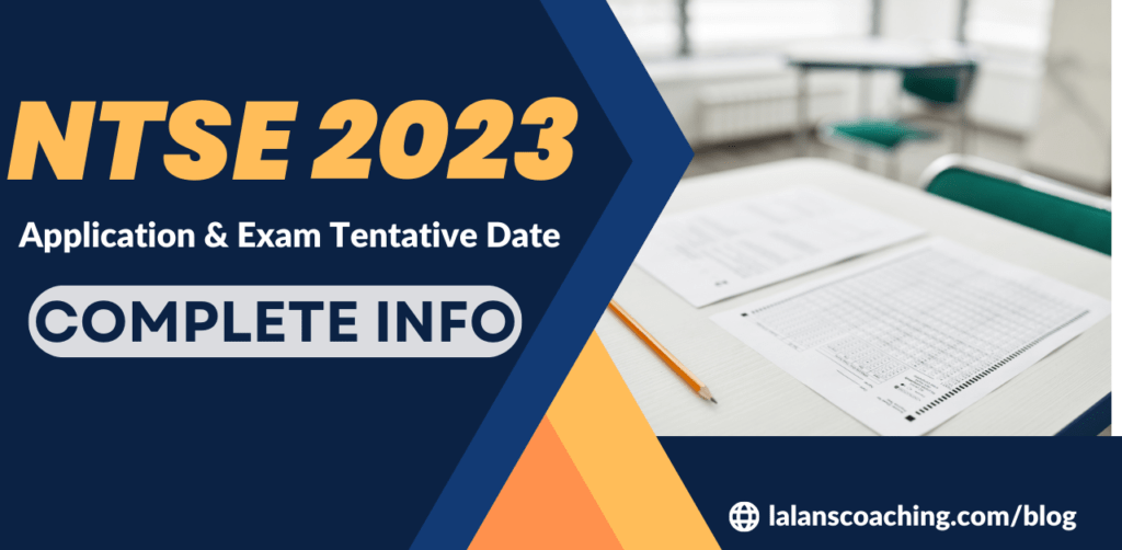 NTSE 2023 Application & Examination Date