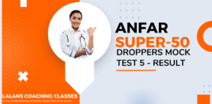 Anfar Super 50-Droppers Mock Test 5 Result